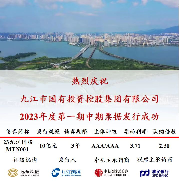 喜報！市國控集團成功發(fā)行10億元中期票據